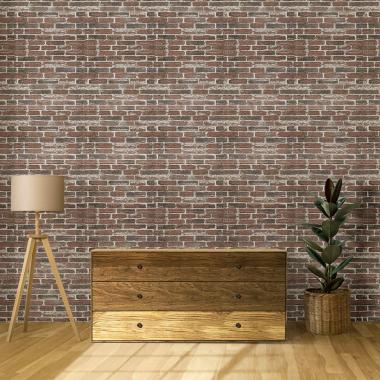 Самоклеющаяся 3D панель 19600x700x3мм Красный Екатеринославский Кирпич SW-00001333