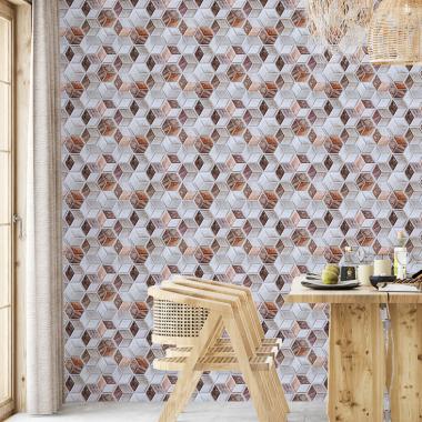 Декоративная ПВХ плитка на самоклейке 3D 280х300х5мм Кубы, цена за 1 шт. (СПП-506) SW-00001135