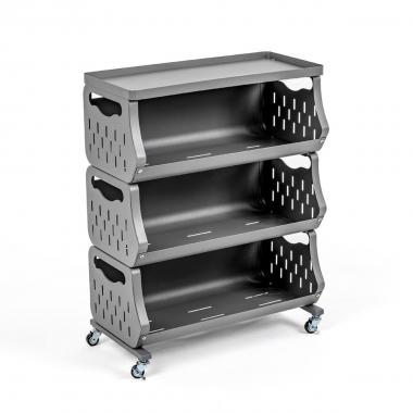 Стелаж універсальний для зберігання триярусний 60х30х77см SW-00002259