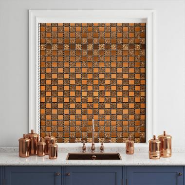 Мозаика из декоративного стекла 298х298х4,5мм Оранж SW-00002360