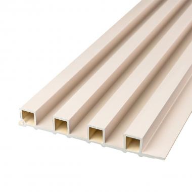 Рейка декоративная WPC стеновая 3000х165х23мм Молочный SW-00001858