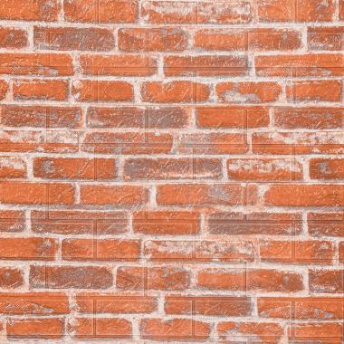 Самоклеющаяся 3D панель 3080х700х3мм Рыжий Екатеринославский Кирпич SW-00001762