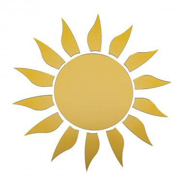 Зеркальный декор акриловый самоклеющийся золото,15шт (D) SW-00002502