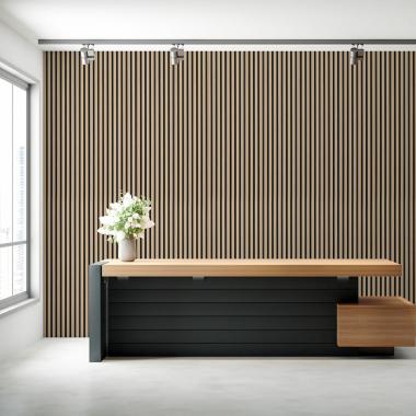 Рейка декоративная PS 2900х119х12мм Дуб с графитом SW-00001738