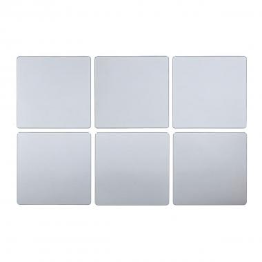 Зеркальный декор акриловый самоклеющийся серебро,6 шт(D) SW-00002526