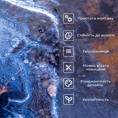 Самоклеюча стінова PET плитка у рулоні 600х3000х2мм SW-00002426