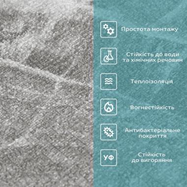 Самоклеющиеся обои 2800х450х1,5мм Чёрный мрамор SW-00000730