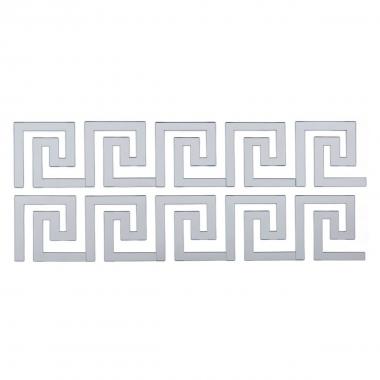 Зеркальный декор акриловый самоклеющийся серебро,10шт(D) SW-00002506