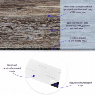 Самоклеящаяся виниловая плитка 152.4х914.4х1.5мм Под старину, цена за 1 шт. (СВП-005) Матовая SW-00000285