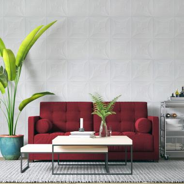 Панель 3D 700х700х6мм Білий SW-00001959