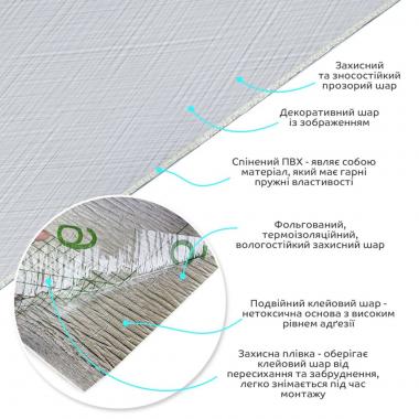 Самоклеюча вініловая плитка в рулоні 600х3000х2мм Мат SW-00002040