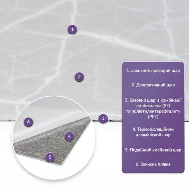 Самоклеюча стінова PET плитка у рулоні 600х3000х2мм SW-00002431