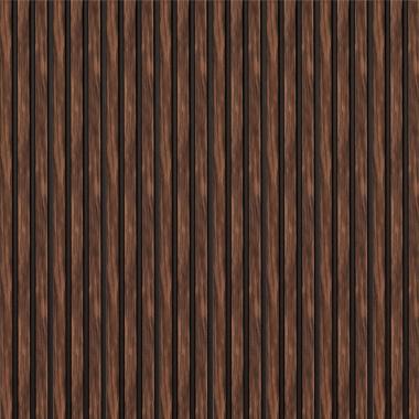 Рейка декоративная PS 2900х115х12мм Темный орех SW-00001745