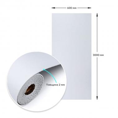 Самоклеюча вініловая плитка в рулоні 600х3000х2мм Білий льон Мат SW-00002041