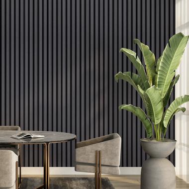 Рейка декоративна WPC стінова 3000х165х23мм Чорна SW-00001861