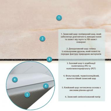 Самоклеющаяся виниловая плитка 600х300х1,5мм, цена за 1 шт. (СВП-117) Глянец SW-00000506