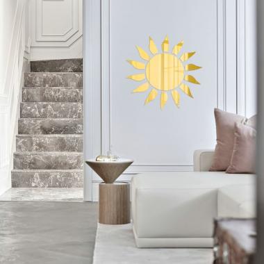 Зеркальный декор акриловый самоклеющийся золото,15шт (D) SW-00002502