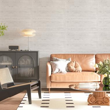 Самоклеющаяся декоративная 3D панель 700x700x4мм Белое дерево (383) SW-00000652