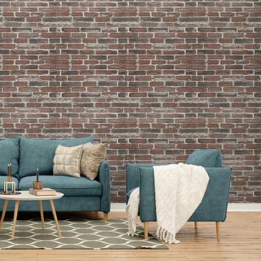 Самоклеющаяся 3D панель 3080x700x3мм Красный Екатеринославский Кирпич SW-00001761