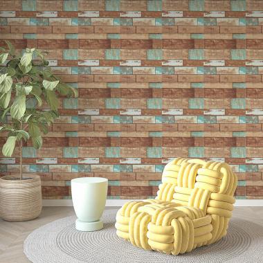 Самоклеющиеся обои 2800х450х1,5мм Рваное дерево SW-00000727