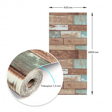 Самоклеющиеся обои 2800х450х1,5мм Рваное дерево SW-00000727