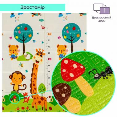 Дитячий складний термокилимок 147см х 177см х 8мм Лисички-Зростомір (303) SW-00003033