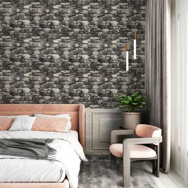 Самоклеючі шпалери 2800х450х1,5мм Сіра цегла SW-00000724