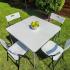 Набір мебелів складний (Стіл і 4 стільця), Білий (з сумкою) SW-00001540