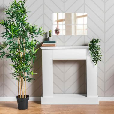 Зеркальный декор акриловый самоклеющийся серебро,6 шт(D) SW-00002526