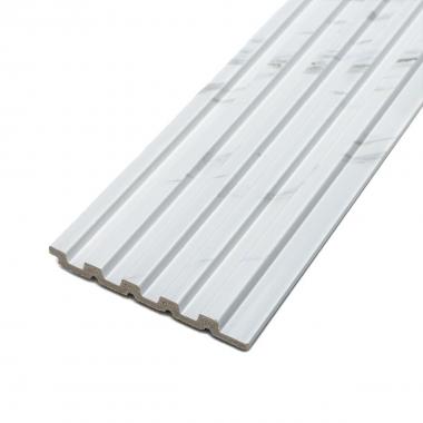 Рейка декоративная PS 2900х115х12мм Белый мрамор SW-00002134