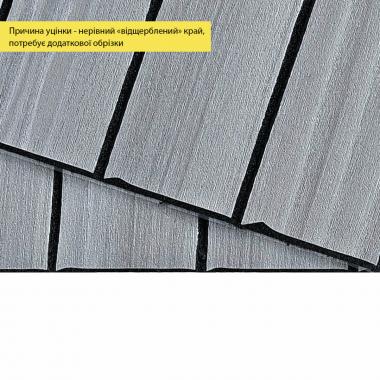 УЦЕНКА. Покрытие виниловое самоклеющееся 3D рейки 600х600х2,8мм Тик седой SW-00002966