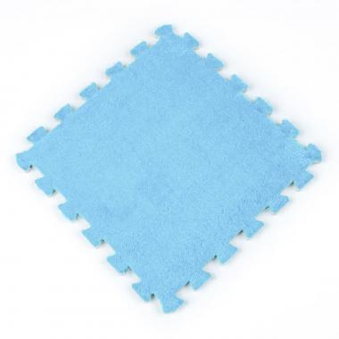 Пол-пазл плюшевый 30х30х1см Голубой (D) SW-00002090