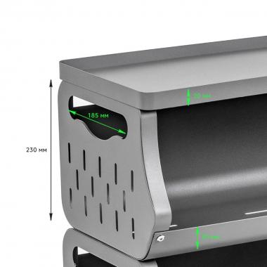 Стелаж універсальний для зберігання триярусний 60х30х77см SW-00002259