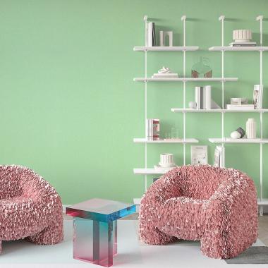 Самоклеющиеся обои 2800х500х1,5мм Светло-салатовый SW-00001159