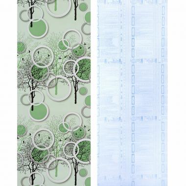 Плівка самоклеюча на паперовій основі 0,45х10м х 0,07мм Чорні та зелені дерева SW-00002440