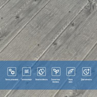 Самоклеющаяся декоративная 3D панель 700x700x4мм Графитовое дерево (079) SW-00000558