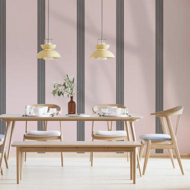 Обои самоклеющиеся 2800х500х1,5мм Розовый с белым YM-04 (D) SW-00002024