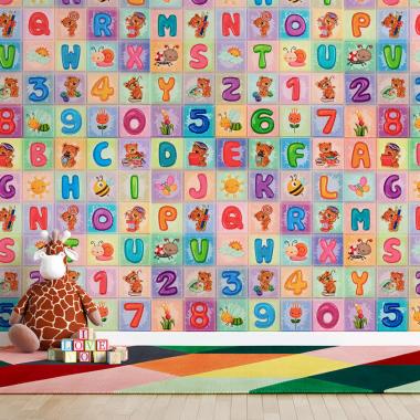 Набор панелей стеновых 3D 700х1400х4мм Алфавит (2шт) SW-00002352