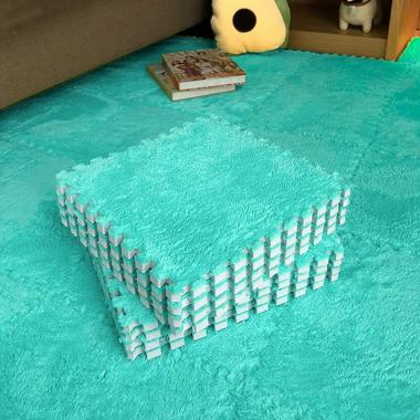 Пол-пазл плюшевый 30х30х1см Мятний SW-00002088