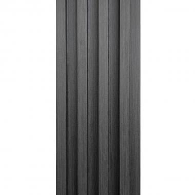 Рейка декоративна WPC стінова 3000х160х23мм Графіт SW-00001529