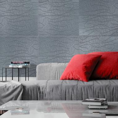 Панель 3D 700х700х6мм Срібло SW-00001951