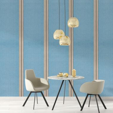 Самоклеючі шпалери 2800х500х1,5мм Блакитний з білим YM-03 BLUE WHITE SW-00001326