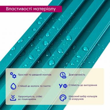 Рейка декоративна WPC стінова 3000х165х23мм Темна бірюза SW-00001863