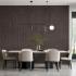 Покрытие виниловое самоклеющееся 3D Рейки в рулоне 600х3000х3мм Тёмный камень (D) SW-00003397
