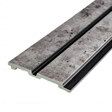 Рейка декоративна PS 2900х120х12мм Бетон із золотими вкрапленнями SW-00001752