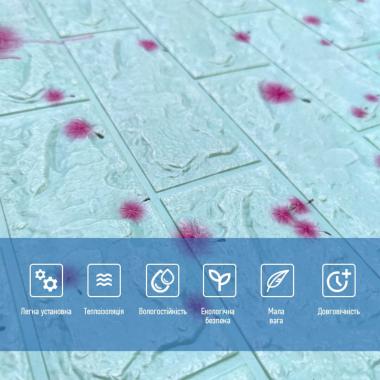 Самоклеящаяся 3D панель 700х770х4мм Голубые одуванчики (322) SW-00001362