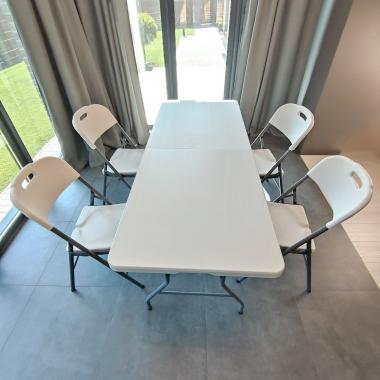 Складний стілець 47,5х59х86,5см Білий (стандартний тип) SW-00001607