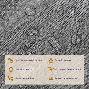 Самоклеюча вінілова плитка 152.4х914.4х1.5мм Попелясте дерево, ціна за 1 шт. (СВП-003) Матова SW-00000284