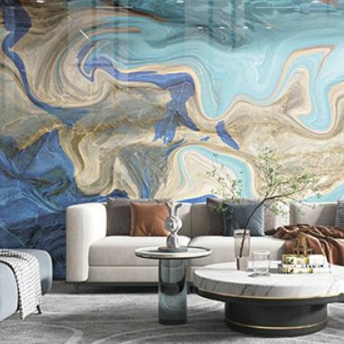 Самоклеящаяся виниловая плитка набор (6 рулонов) 3600х2800х2мм Лазурный SW-00001449