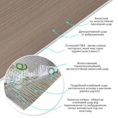 Самоклеящаяся виниловая плитка в рулоне 600х3000х2мм Мат SW-00002051